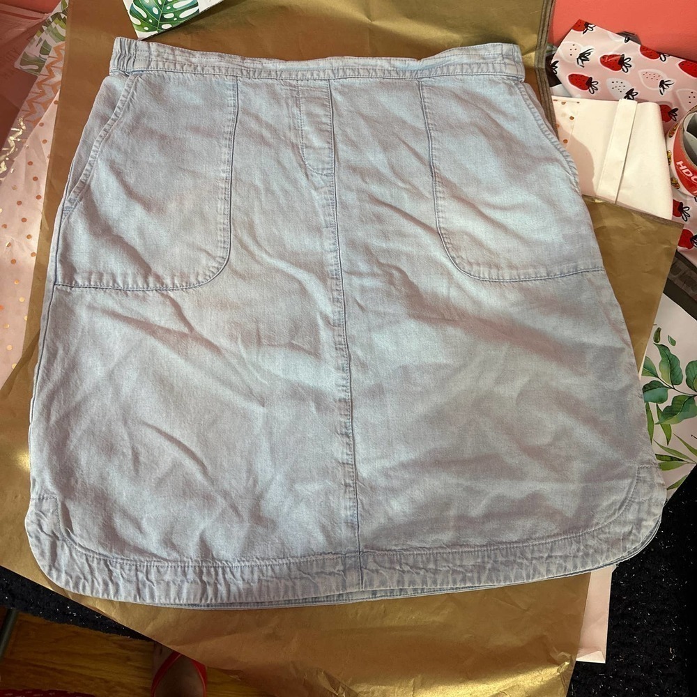 J.JILL mini jean skirt